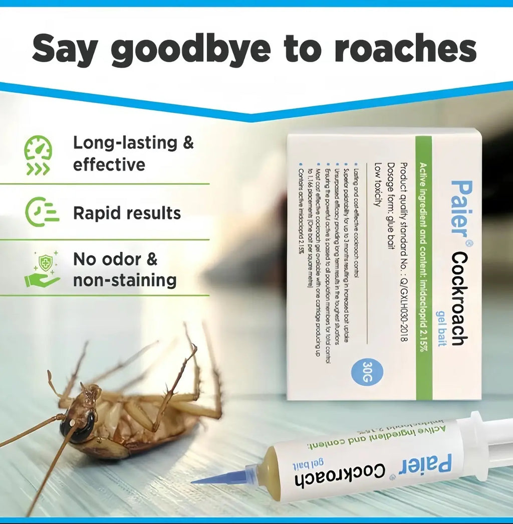 Indoor Cockroach Killer, Insect Repellent, Cockroach Control, Suitable for Both Indoor and Outdoor Use, Cockroach Killing Gel, Applicable to American Cockroaches, Cockroaches and Other Major Cockroach Species