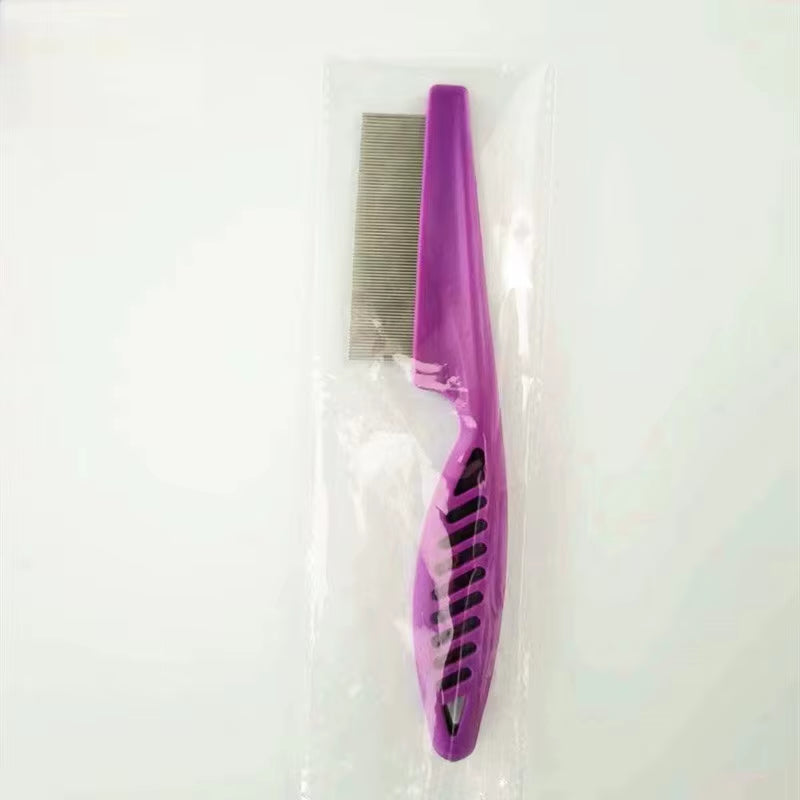 Pet Hair Shedding Comb - Stainless Steel Flea Comb