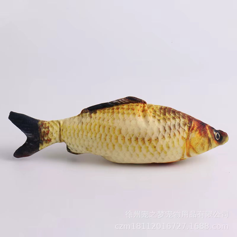 Plush Fish Cat Toy - Catnip Interactive Toy