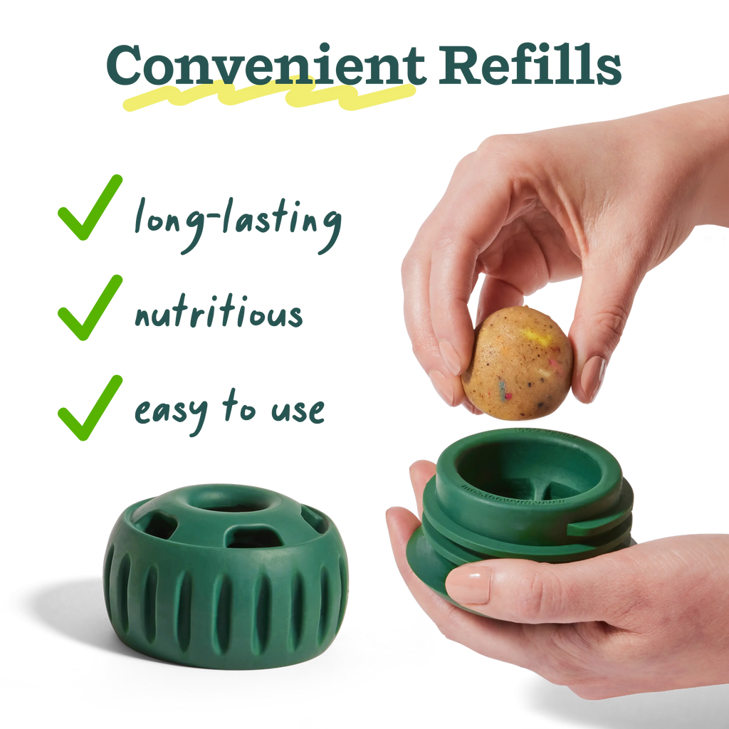WOOF Pupsicle Interactive Dog Treat Toy, Low-Mess, Refillable, Easy Clean Treat Dispensing Toy to Keep Dogs Busy & Distracted
