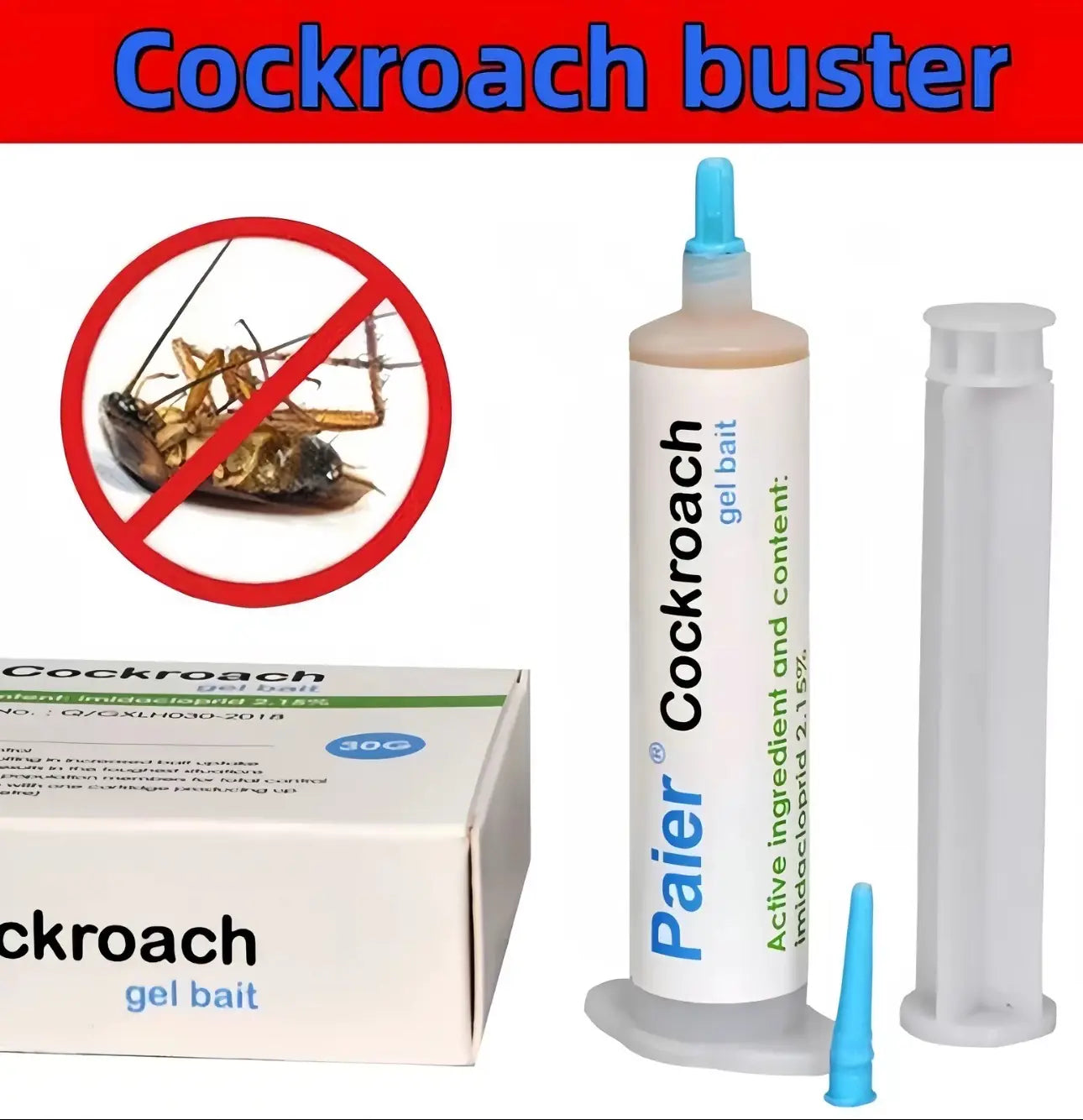 Indoor Cockroach Killer, Insect Repellent, Cockroach Control, Suitable for Both Indoor and Outdoor Use, Cockroach Killing Gel, Applicable to American Cockroaches, Cockroaches and Other Major Cockroach Species