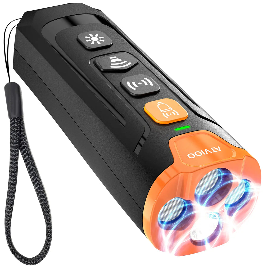 Dog Bark Deterrent Device, Ultrasonic Anti-Barking Devices with 3X Sonic Emitters, Dual-Frequency Bark Control, Flashlight & Sound Modes, Humane No-Bark Trainer, Safety Lock, USB-C Rechargeable #Summervibes #Petlovers