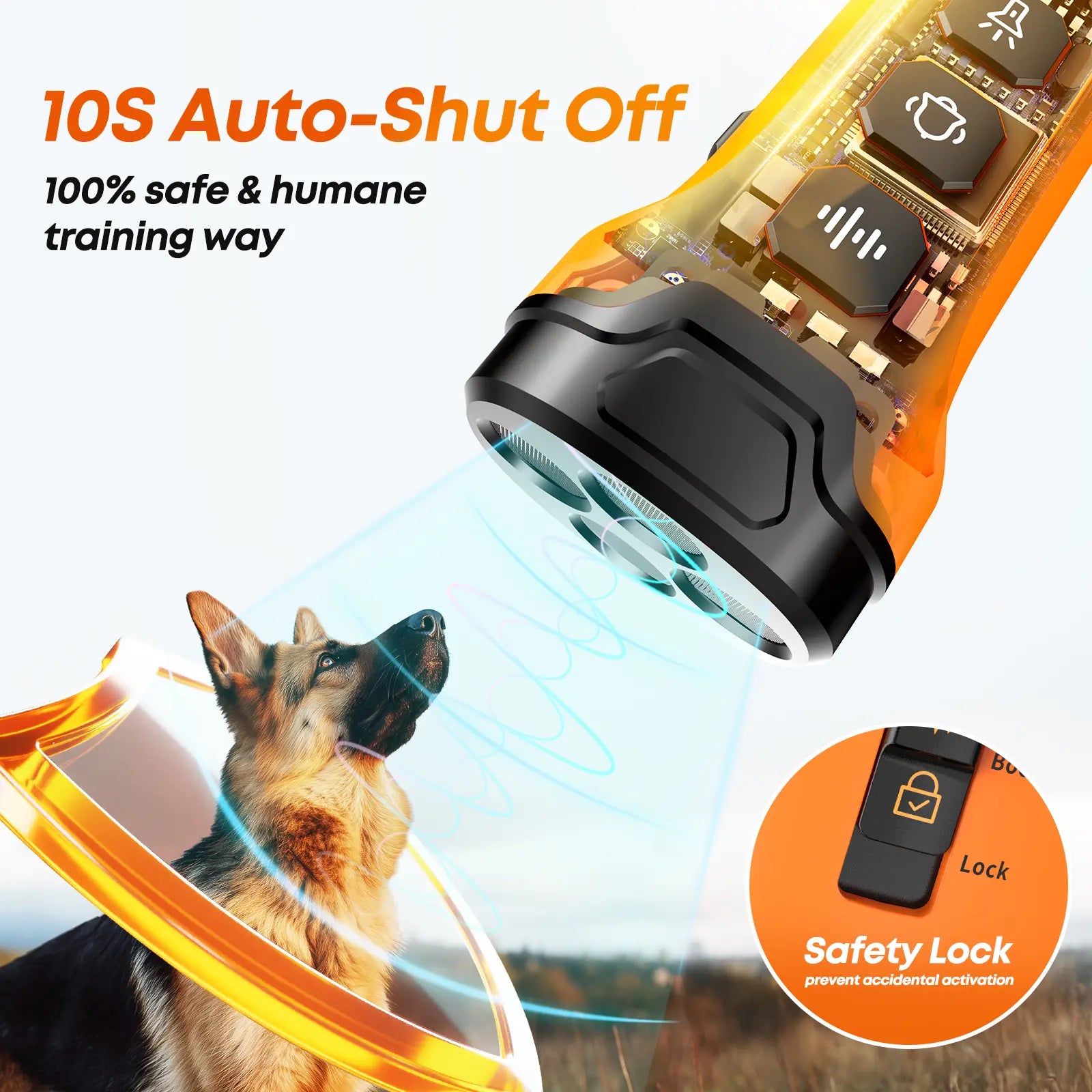 Dog Bark Deterrent Device, Ultrasonic Anti-Barking Devices with 3X Sonic Emitters, Dual-Frequency Bark Control, Flashlight & Sound Modes, Humane No-Bark Trainer, Safety Lock, USB-C Rechargeable #Summervibes #Petlovers