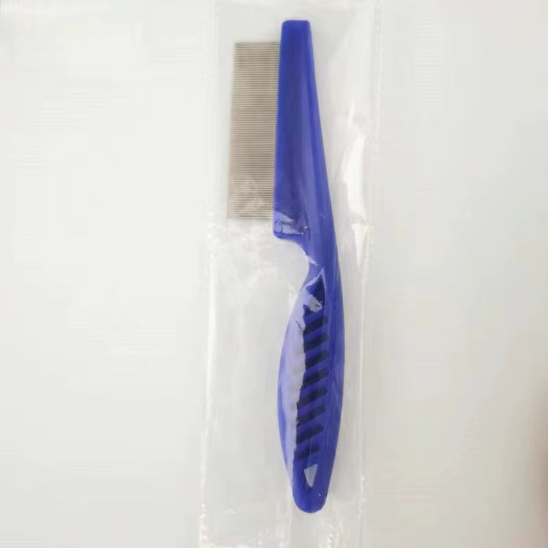 Pet Hair Shedding Comb - Stainless Steel Flea Comb