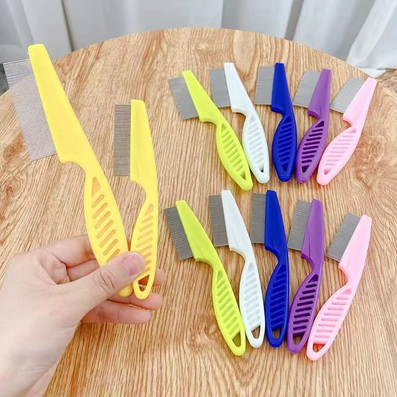 Pet Hair Shedding Comb - Stainless Steel Flea Comb