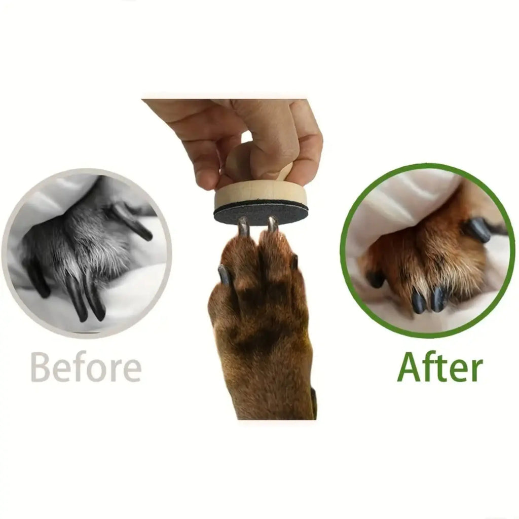 Dog Nail File, Cat Nail File, Dog Scratch Board for Nails, Nail Filing for Dogs Wooden Handicraft Cat Dog Nail Scratch Pad, Dog Nail File Board, Puppy Nail File with 3 Pcs Replaceable Sandpaper, Paw Trimmer
