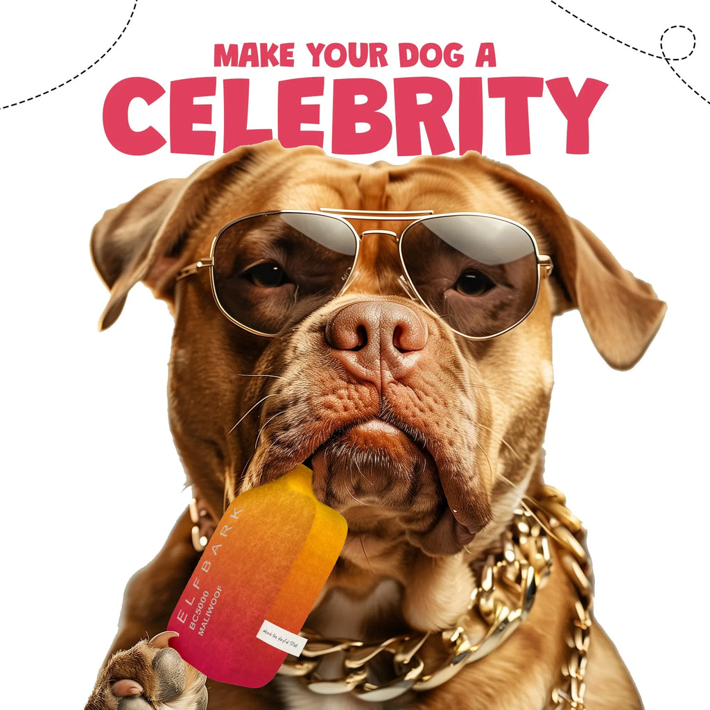 Parody Vape Dog Toy with Squeaker - Funny Puppy and Dog Toys for Small, Medium and Large Dogs