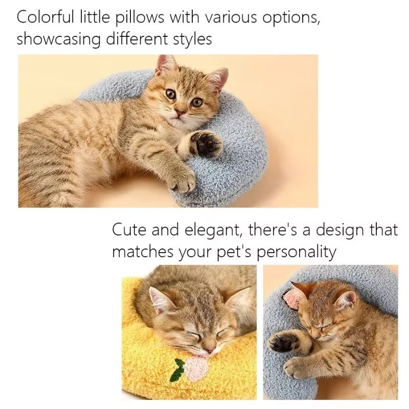Pet Pillow U-Shape - Cervical Support Pillow for Cats & Dogs