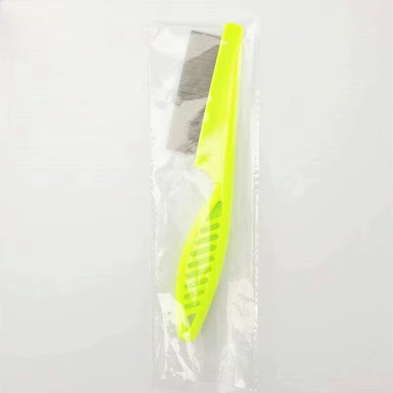 Pet Hair Shedding Comb - Stainless Steel Flea Comb