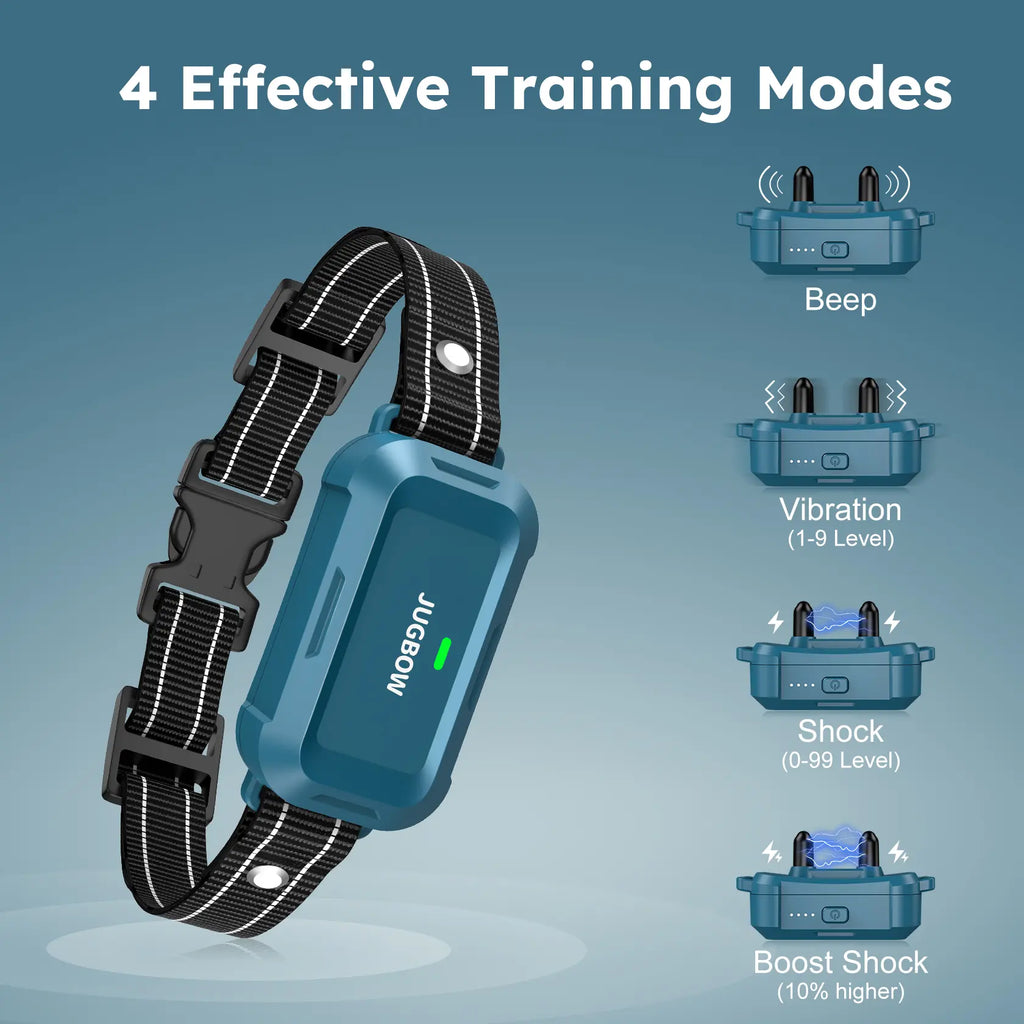 Jugbow Dog Collar - 4200FT Dog Collar with Remote, IPX8 Waterproof Electric Collar with 4 Training Modes, Outdoor Rechargeable E-Collar-Dt68 #Summervibes #Petlovers