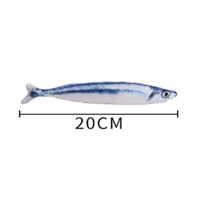 Plush Fish Cat Toy - Catnip Interactive Toy