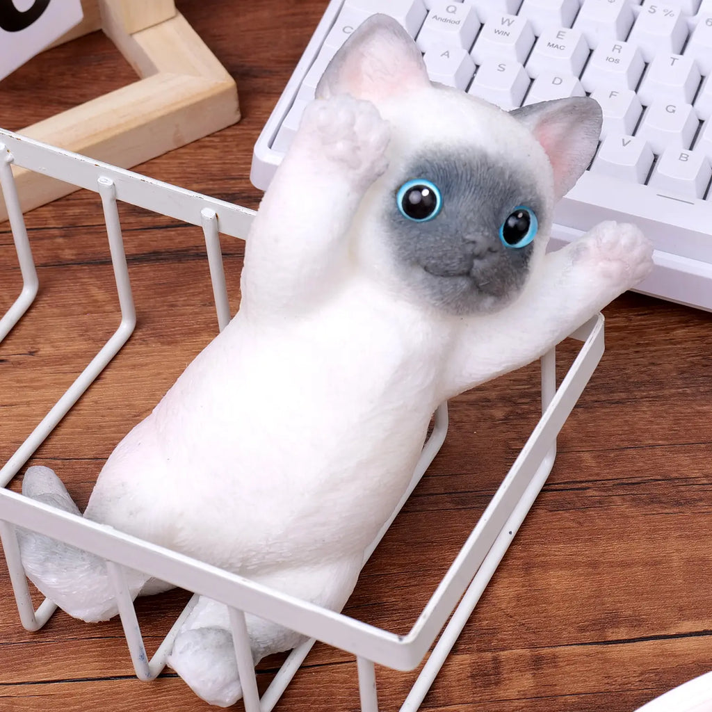 Large Taba Squishy Cat Squishy Dog Handmade Cute Cat DIY Squeeze Toy, Hyperreal Kawaii Cat Simulation Lovely Toy, Squeeze Autism Toys Stress Relidf Toy, Silicone Pinch Cat