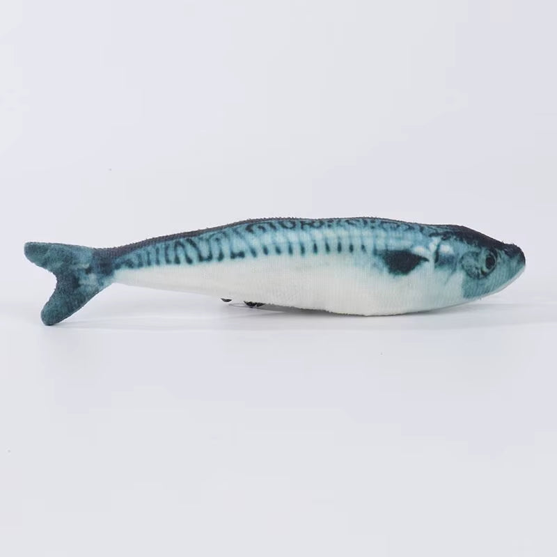 Plush Fish Cat Toy - Catnip Interactive Toy