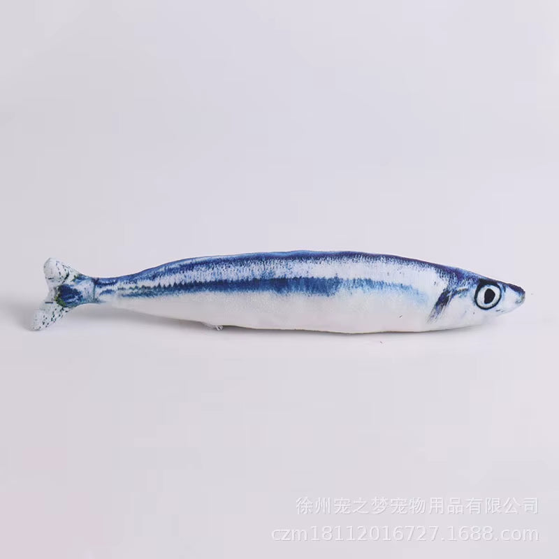 Plush Fish Cat Toy - Catnip Interactive Toy