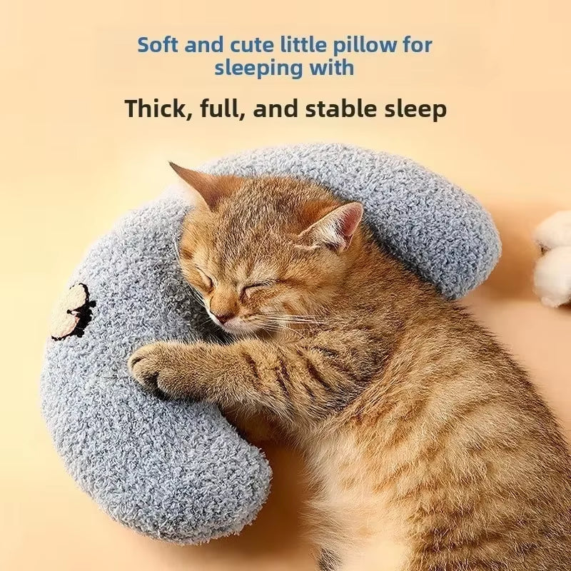 Pet Pillow U-Shape - Cervical Support Pillow for Cats & Dogs