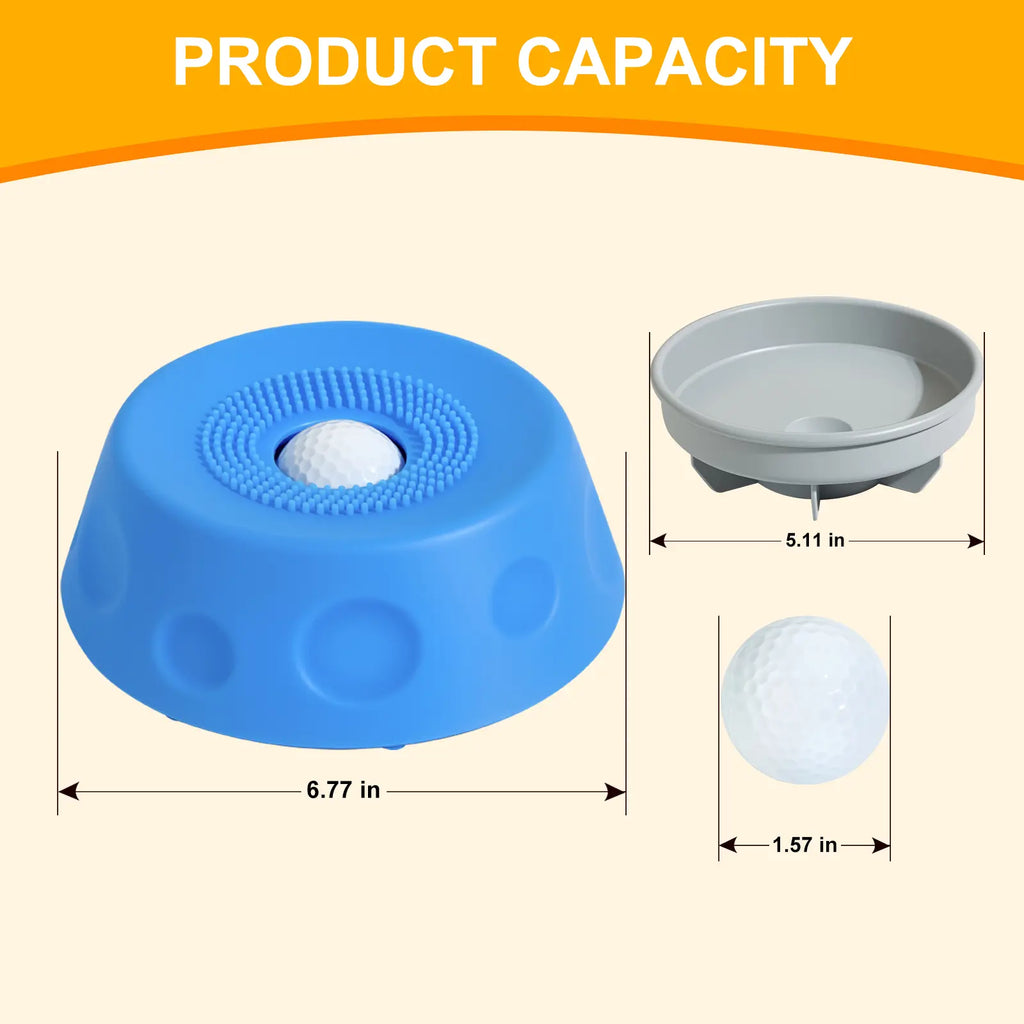 #Summervibes 3-In-1 Suction Slow Feeder Dog Bowl, No-Spill Licking Mat with Built-In Treat Ball & Cleaning Brush, Interactive Anti-Slip Dog Bowl for Yogurt, Peanut Butter & Liquid Treats