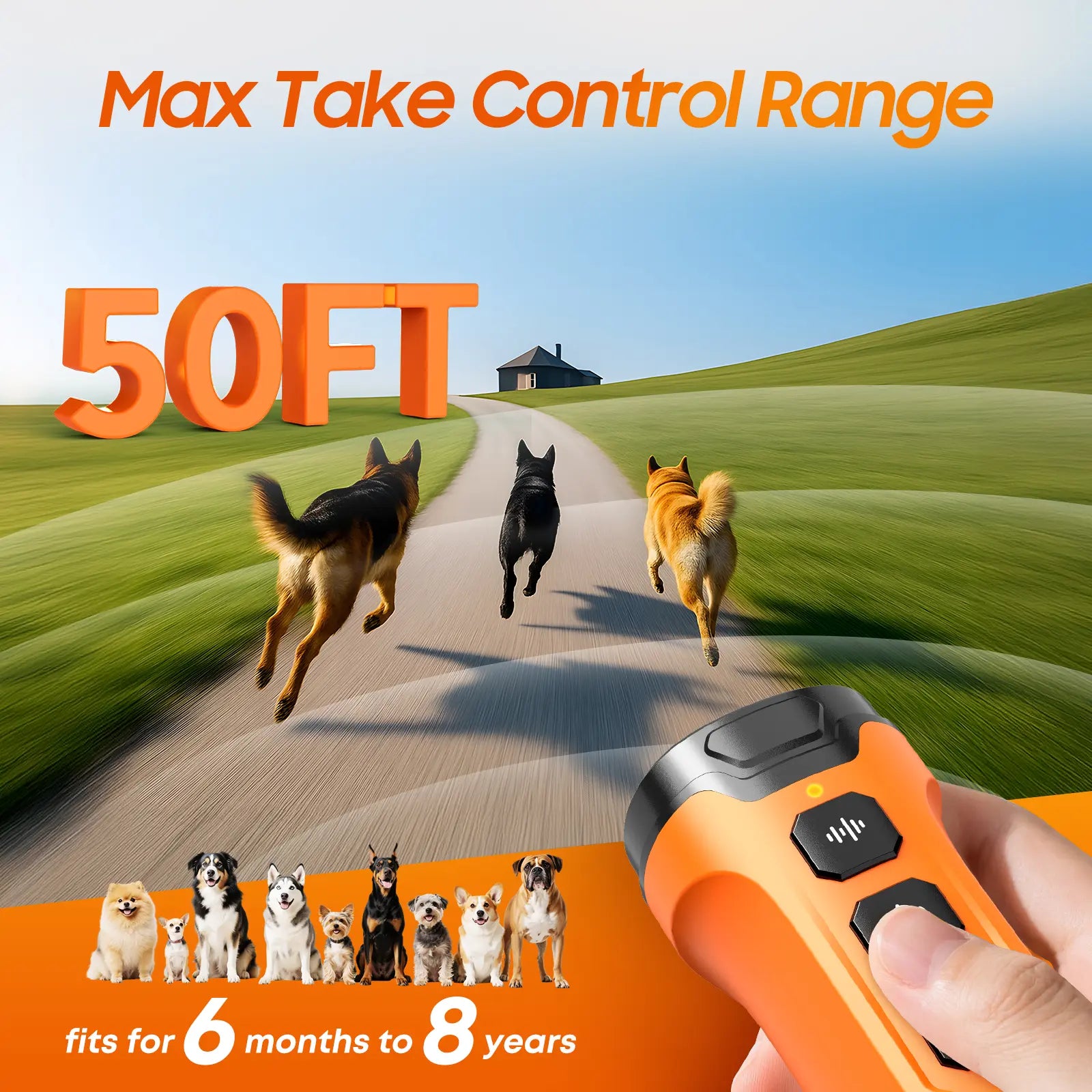 Dog Bark Deterrent Device, Ultrasonic Anti-Barking Devices with 3X Sonic Emitters, Dual-Frequency Bark Control, Flashlight & Sound Modes, Humane No-Bark Trainer, Safety Lock, USB-C Rechargeable #Summervibes #Petlovers