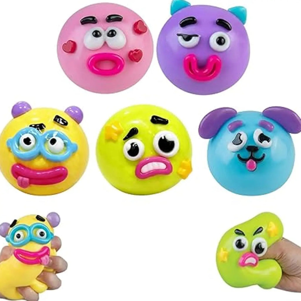 NEW Smushers Squishy Cutie Toy ,Funny Face Curiosities Dog Face Swap Squishy Soft Moldable Multisensory Stress Relief for Anxiety Safe Maltose Material Portable Sensory Decompression Party Favors