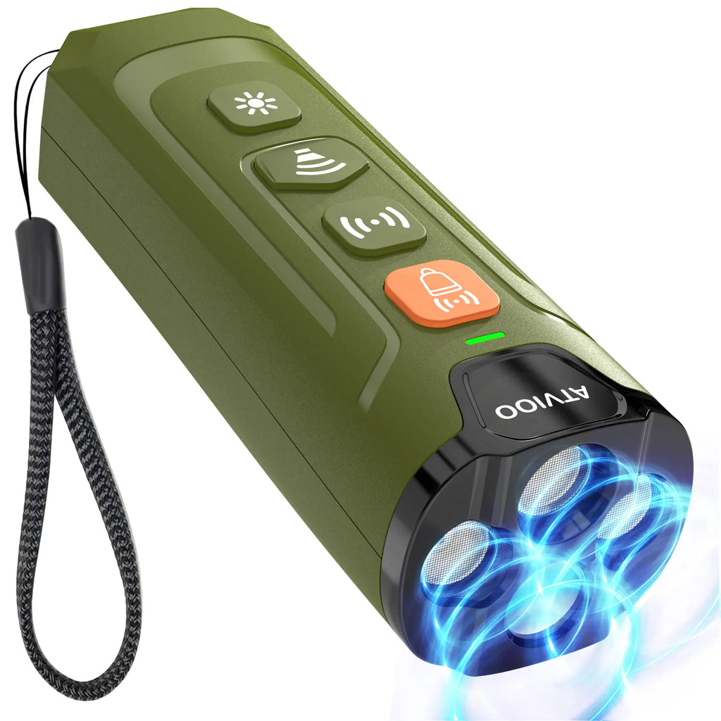Dog Bark Deterrent Device, Ultrasonic Anti-Barking Devices with 3X Sonic Emitters, Dual-Frequency Bark Control, Flashlight & Sound Modes, Humane No-Bark Trainer, Safety Lock, USB-C Rechargeable #Summervibes #Petlovers